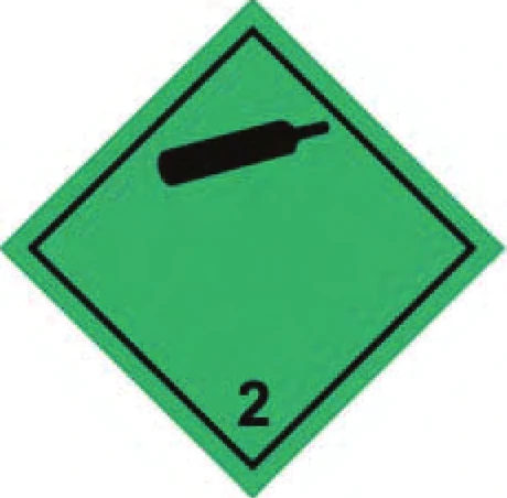 Rótulo de risco 2.2 — Gases não-inflamáveis, não-tóxicos