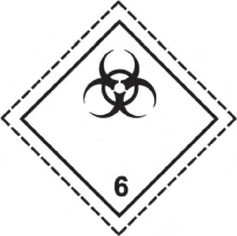 Rótulo de risco 6.2 — Substâncias infectantes